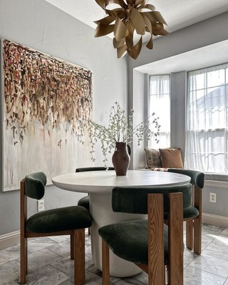 Lola 45" Round Black Concrete Dining Table - image 8 of 11