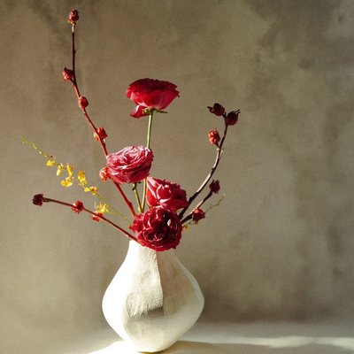 Facette White Vase 8.5" by Athena Calderone - image 16 of 20