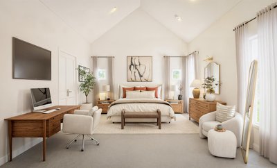 Jens Plush Ivory Office Chair - image 8 of 9