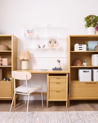 Casey Ash Wood and Boucle Kids Desk Chair - image 14 of 14