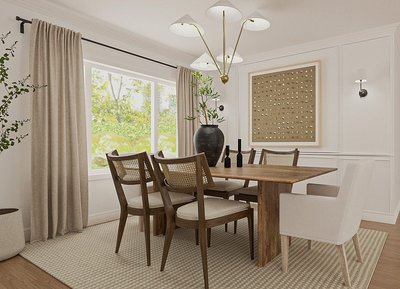 Libby Light Brown Wood and Natural Cane Dining Chair - image 13 of 14