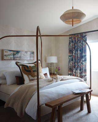 Gracia King Upholstered Canopy Bed - image 10 of 14