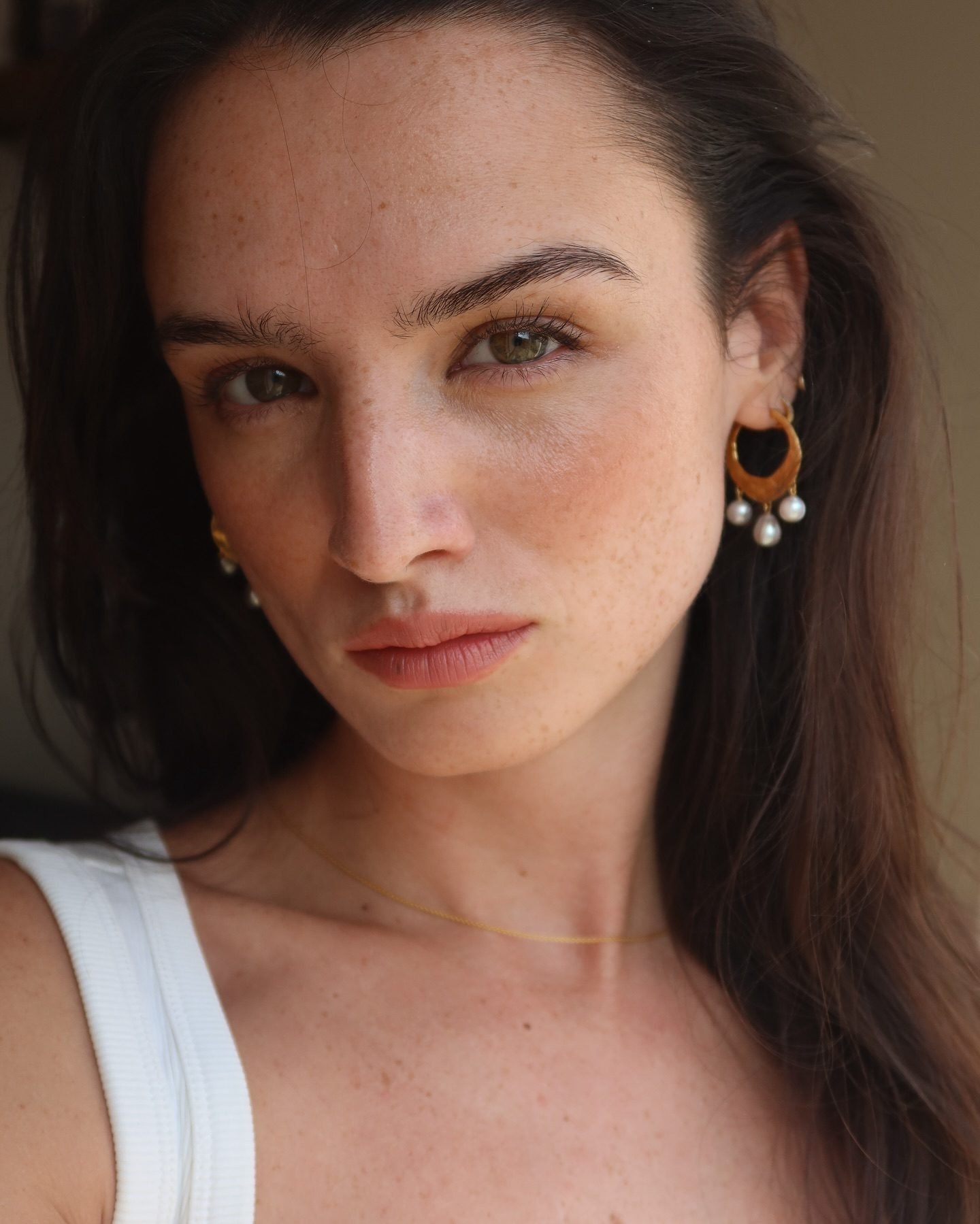 Capri Disc Cocktail Earrings in 18k Gold Vermeil on Sterling