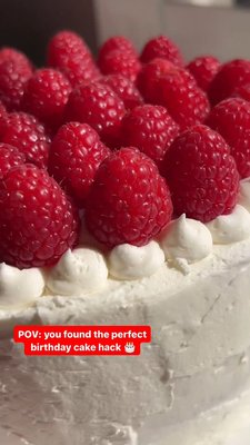 Happiness is... A Birthday Cake Hack 😊🎂

Do you have birthday coming up? @colessupermarkets has the perfect cake decorating hack that you can whip up for all those birthday celebrations 🍰🥳

All you need is two Coles White Mud Cakes, Three 400g tubs of Coles Bake & Create Vanilla Buttercream Icing and 250g raspberries

ENJOY!