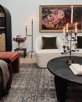 Rodin Black Iron Floor Candelabra by Athena Calderone - image 7 of 9