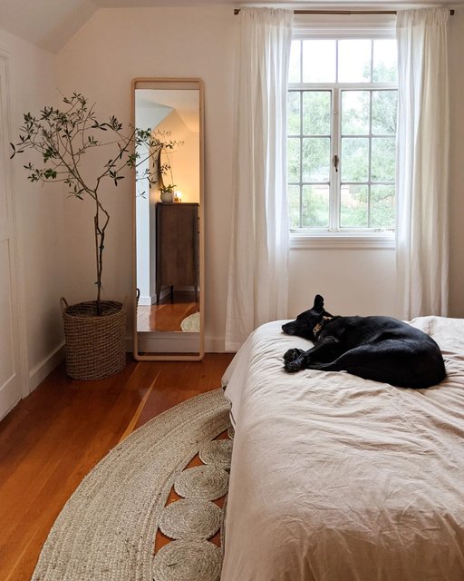 Hinoki Wood Floor Mirror