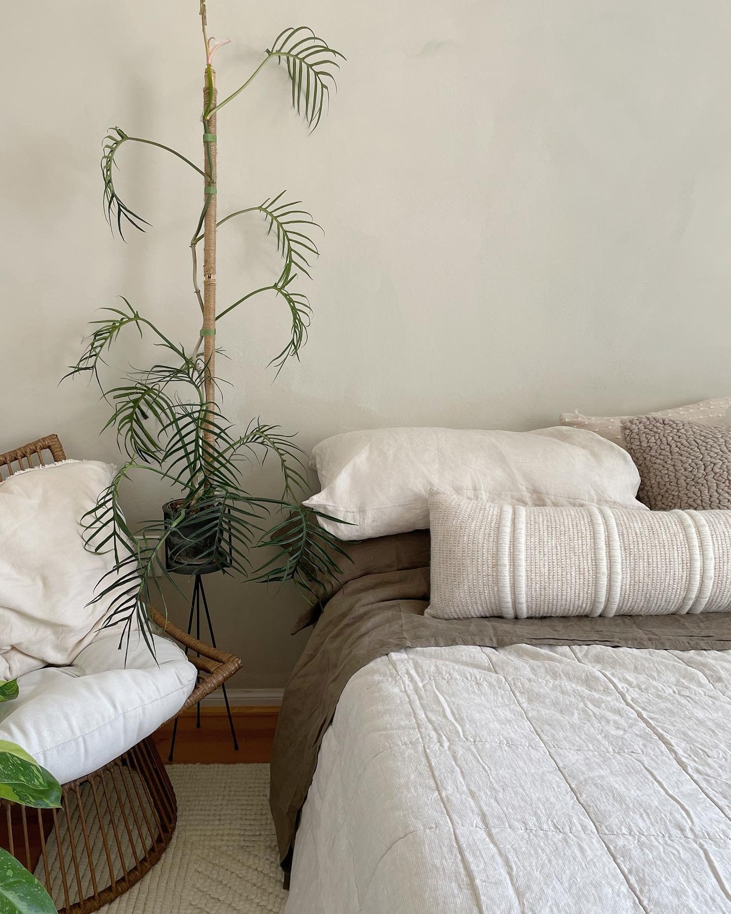 Oversized Lumbar Pillow with Textured Stripes | The Citizenry