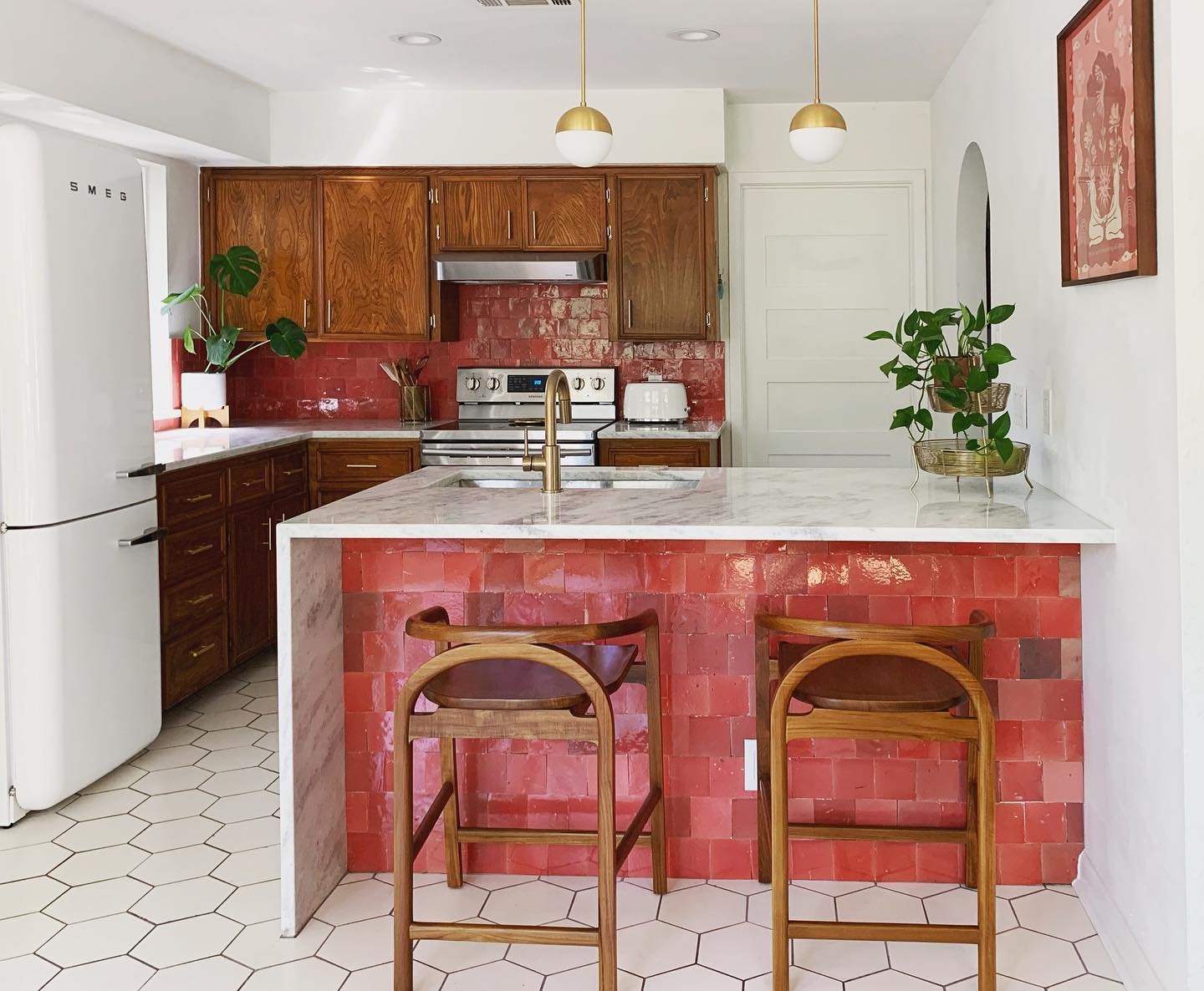 Solid Wood Counter Stool | Sustainably Sourced Teak Wood – The