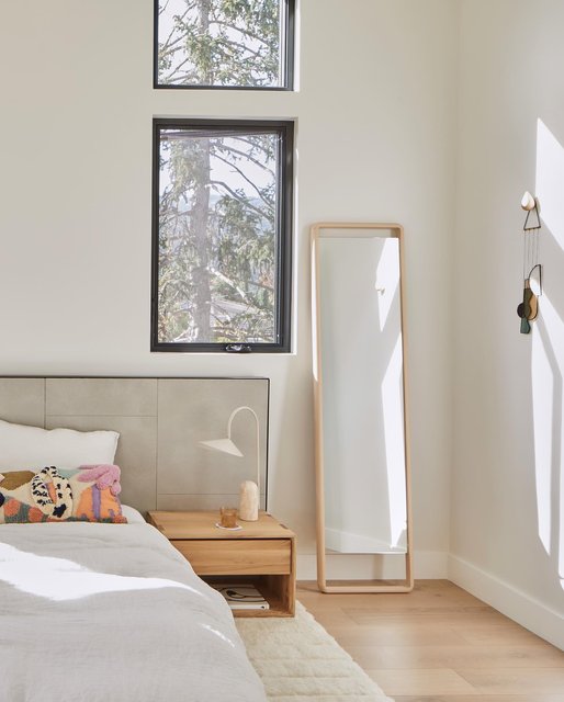 Hinoki Wood Floor Mirror | Minimalist Wood Standing Mirror   – The Citizenry
