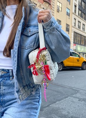 Taking Heart Bag Charm - Gold