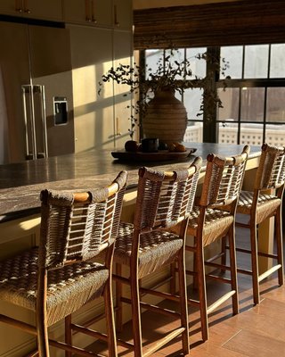 Forge Barley Brown Oak Wood Dining Chair by Jake Arnold - image 11 of 14