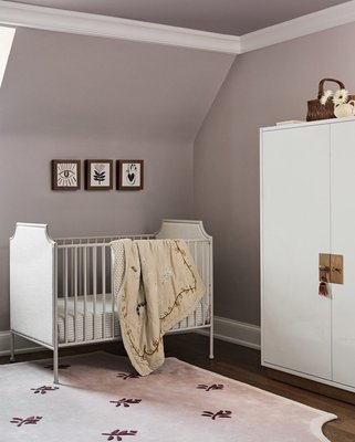 Memoire Ivory High-Gloss Lacquer Kids Storage Armoire Cabinet by Jeremiah Brent - image 12 of 13