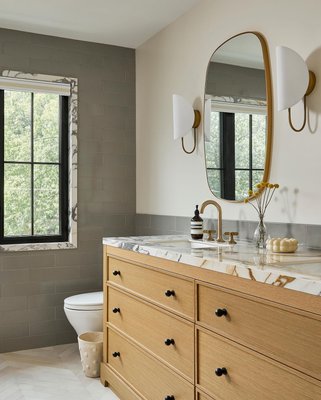 Infinity Brass Oblong Wall Mirror 23"x37" - image 10 of 14