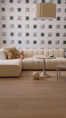 Play Jade Heathered Ivory 3-Piece Kids Puffer Modular Sofa - video 0 of 1