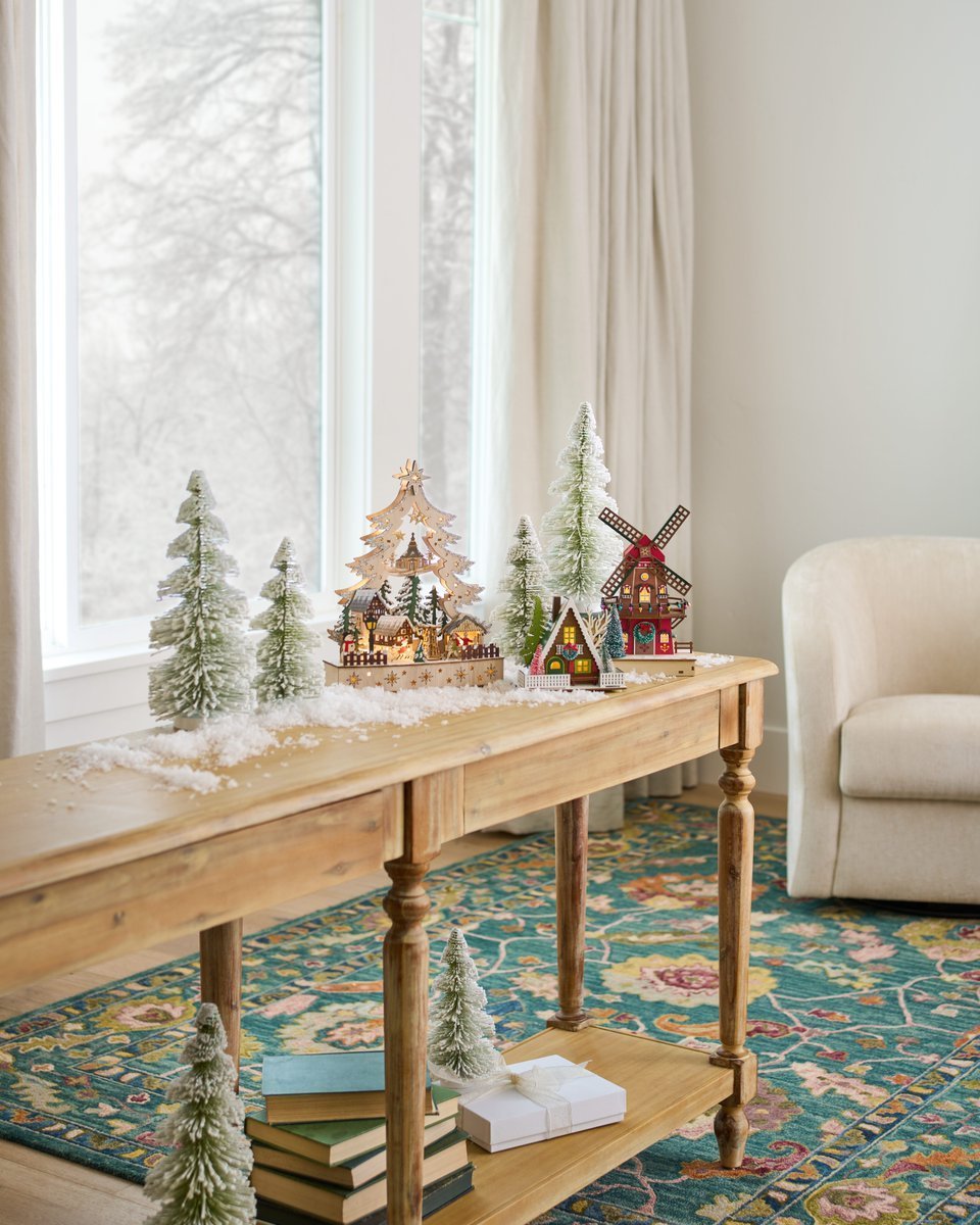 Laser Cut Wood Mid Century Trailer LED Light Up Decor - World Market