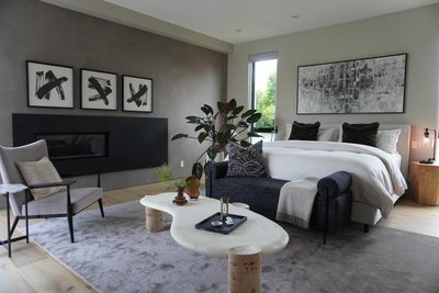 Sassolino Concrete and Burl Wood 68" Coffee Table by Athena Calderone - image 17 of 19