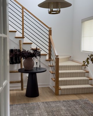 Willy 32" Charcoal Brown Pedestal Bistro Table by Leanne Ford - image 11 of 13