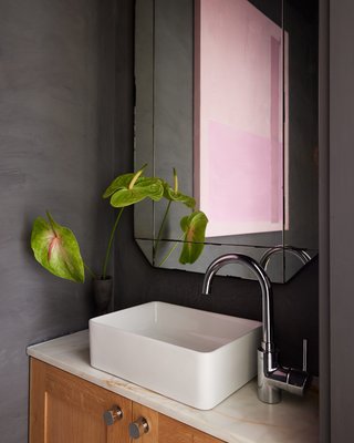 Sureau Antiqued Black Rectangular Wall Mirror 24x48 - image 11 of 14