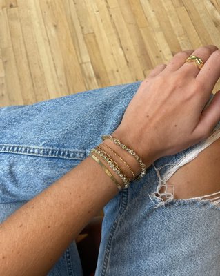 Amalie Custom Tennis Bracelet - Bezel