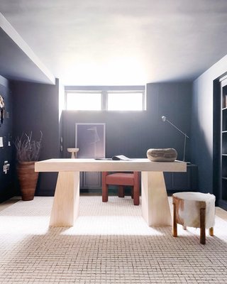 Ridge 66" Bleached Oak Desk with Drawer - image 10 of 13