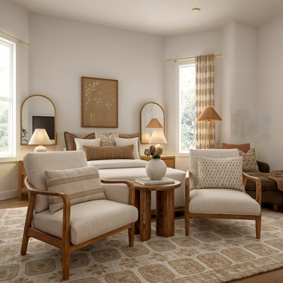 Panos Acacia Wood End Table - image 7 of 8