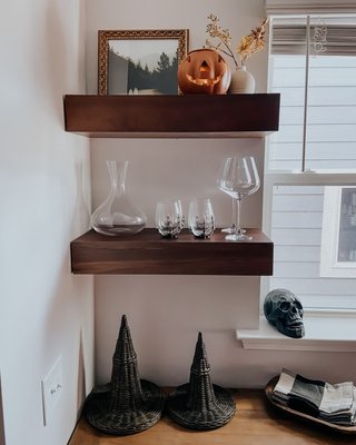 Small Black Halloween Haunted House Sculpture - image 10 of 12