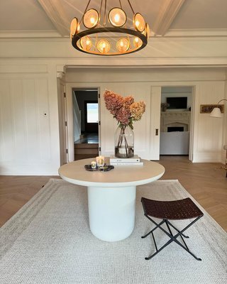 Lola 45" Round Black Concrete Dining Table - image 7 of 11