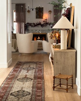 Remi Blue Linen Table Lamp 31.7" - image 6 of 10