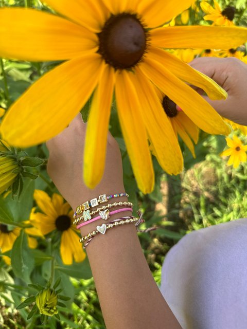 Initial & Heart Kids' Pisa Bracelet Set - Initial & Heart