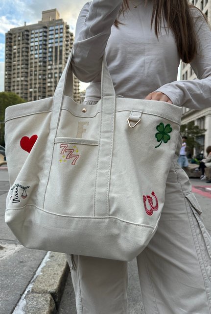 Custom Icon Tote - Natural