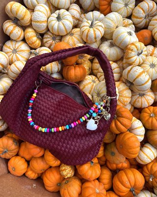 Taking Heart Bag Charm - Gold
