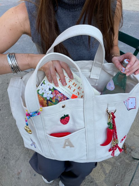 Custom Icon Tote - Natural