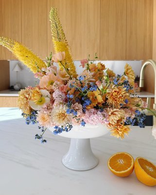 Garden Fountain Small Earthenware Pedestal Bowl by Laura Kim - image 9 of 9