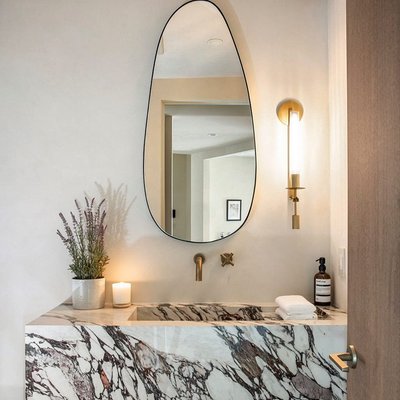 Navone Blackened Brass Wall Mirror 20''x44'' - image 10 of 11