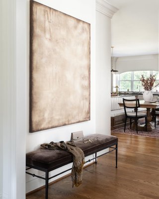 Rodin Brown Velvet Bench by Athena Calderone - image 10 of 13