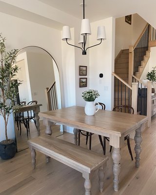 Edge Brass Arch Rectangle Floor Mirror 32"x76" - image 4 of 8