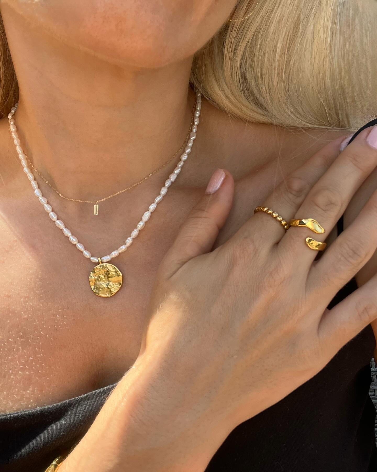 Capri Disc Cocktail Earrings in 18k Gold Vermeil on Sterling