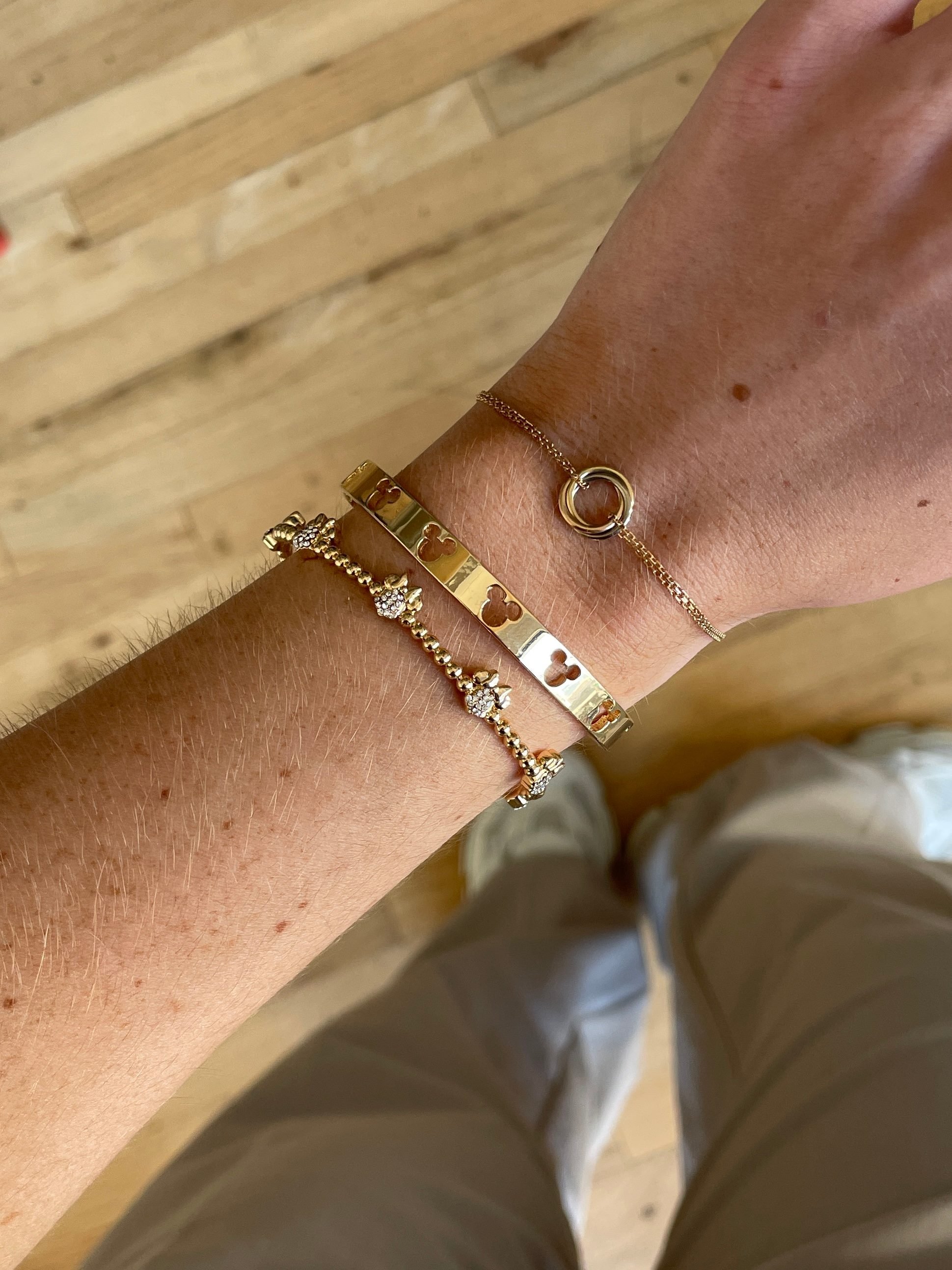 Mickey Mouse Disney Cutout Cuff Bracelet - Gold – Disney