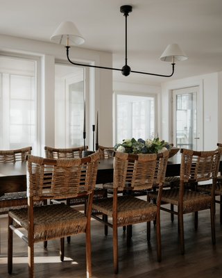 Forge Barley Brown Oak Wood Dining Chair by Jake Arnold - image 12 of 14