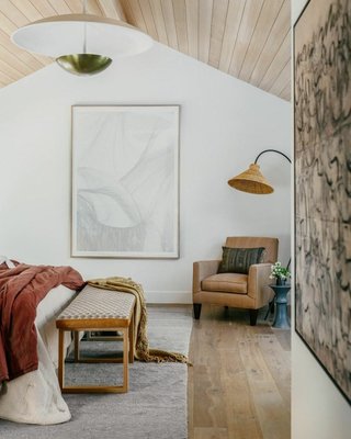 L'Union Black Metal Arc Floor Lamp with Rattan Shade 73" by Athena Calderone - image 12 of 14