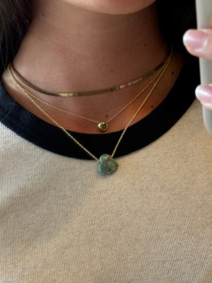 Mini Gia Necklace - 14K Gold Plated Sterling Silver