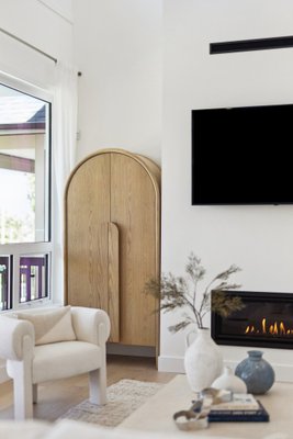 Annie 38" Natural Wood Storage Bookcase with Shelves by Leanne Ford - image 9 of 11