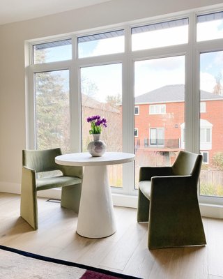 Willy 32" Charcoal Brown Pedestal Bistro Table by Leanne Ford - image 12 of 13