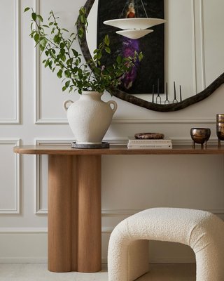 Martini Small Upholstered Ottoman by Leanne Ford - image 10 of 14