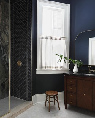 Infinity Black Mantel Wall Mirror 42"x37" - image 6 of 10