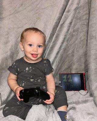 Leveled up to 11 months 👾🎮🤍
