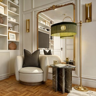 Pasar Round Green Marble Side Table - image 7 of 9