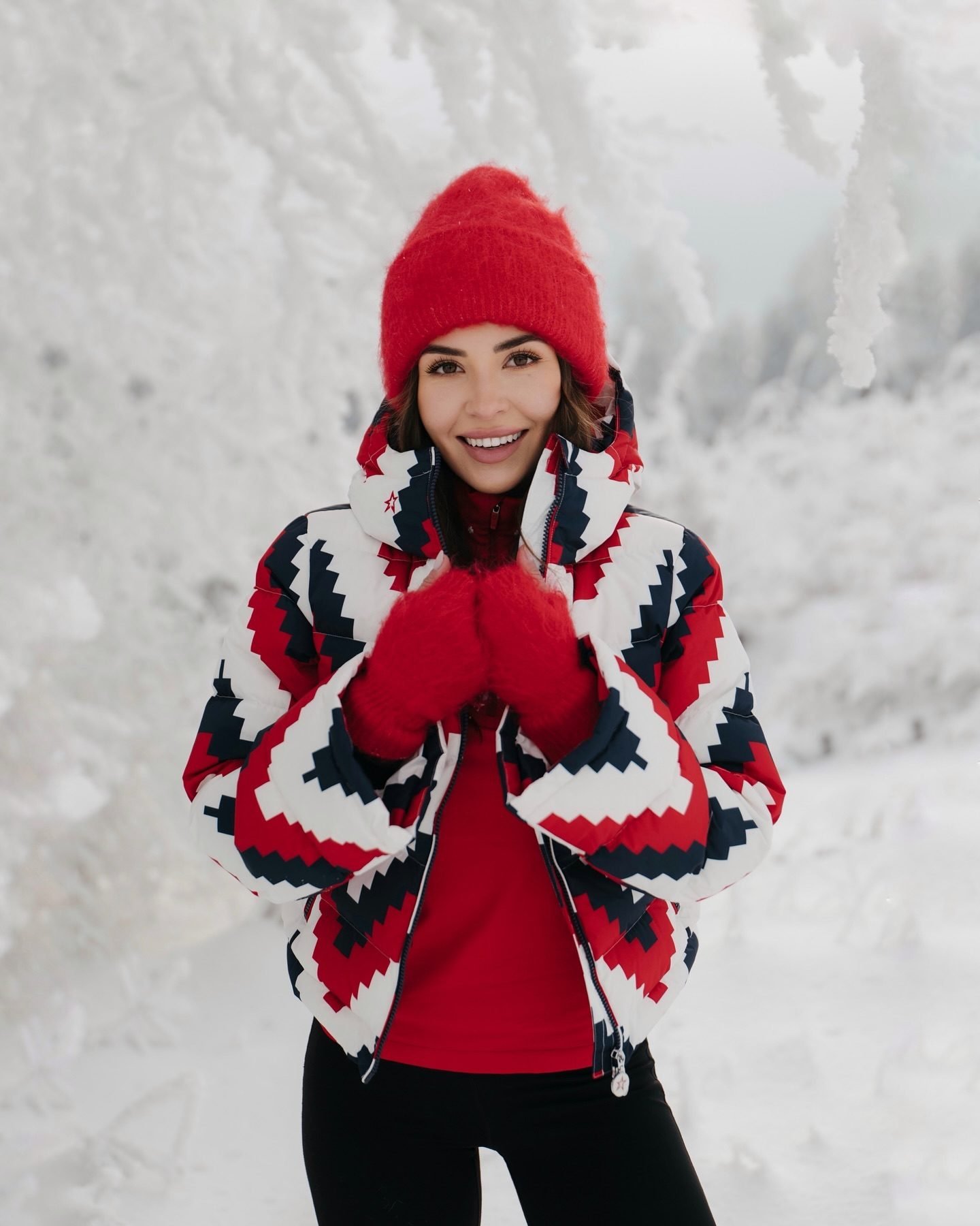 Chevron Polar Flare Down Jacket | Perfect Moment