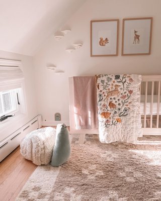 Wonderland Prairie Embroidered Organic Cotton Voile Baby Crib Quilt - image 15 of 17