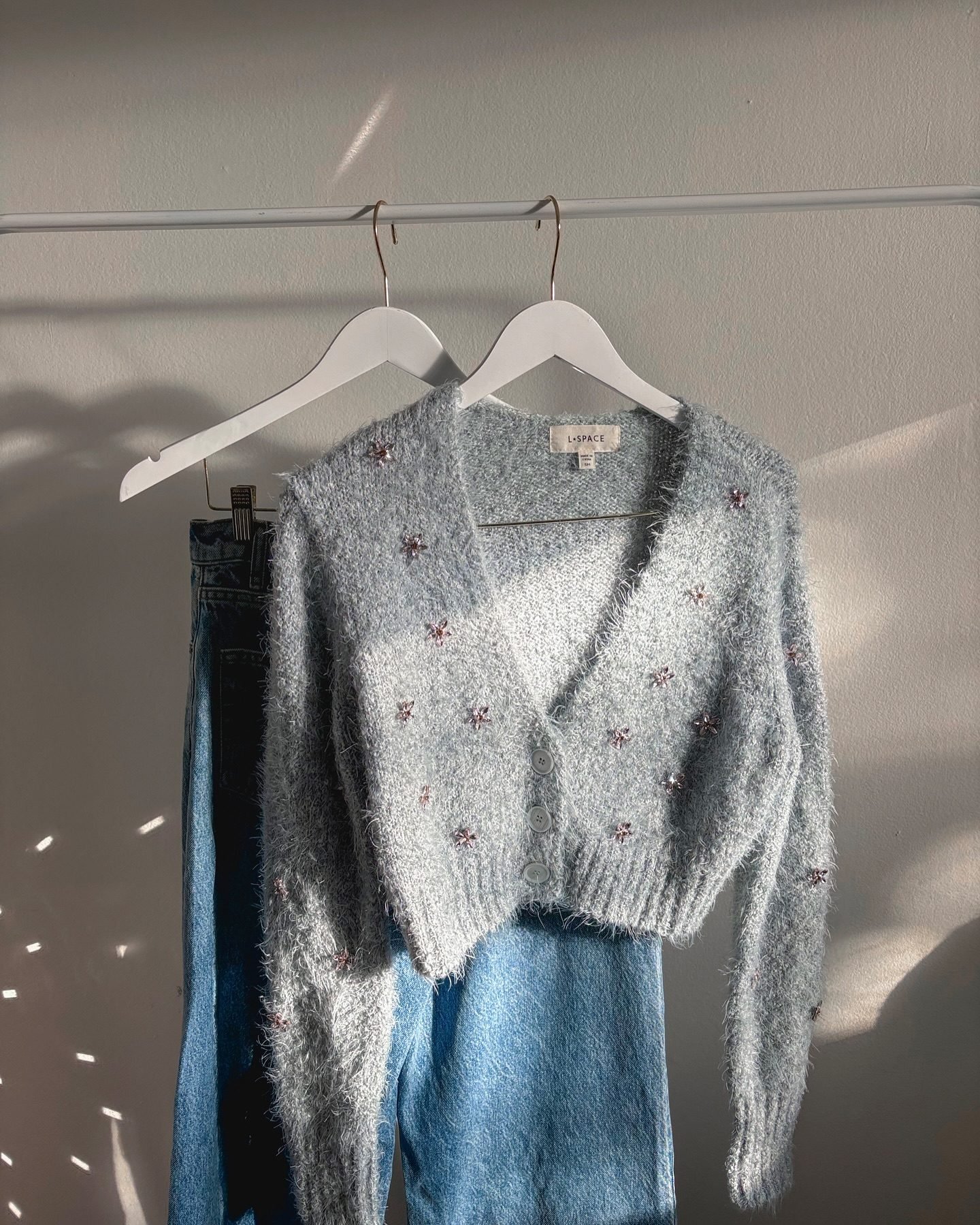 Product | LSPACE Crystal Cardigan - Dove